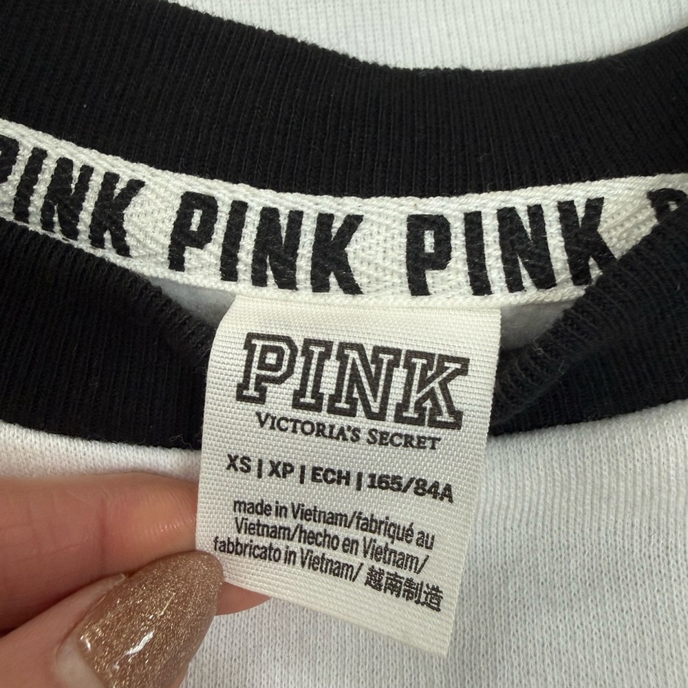 VS PINK CAMPUS CREW
SWEATSHIRT CHEETAH LEOPARD COLOR BLOCK LOGO HTF RARE XS - Picture 3 of 3